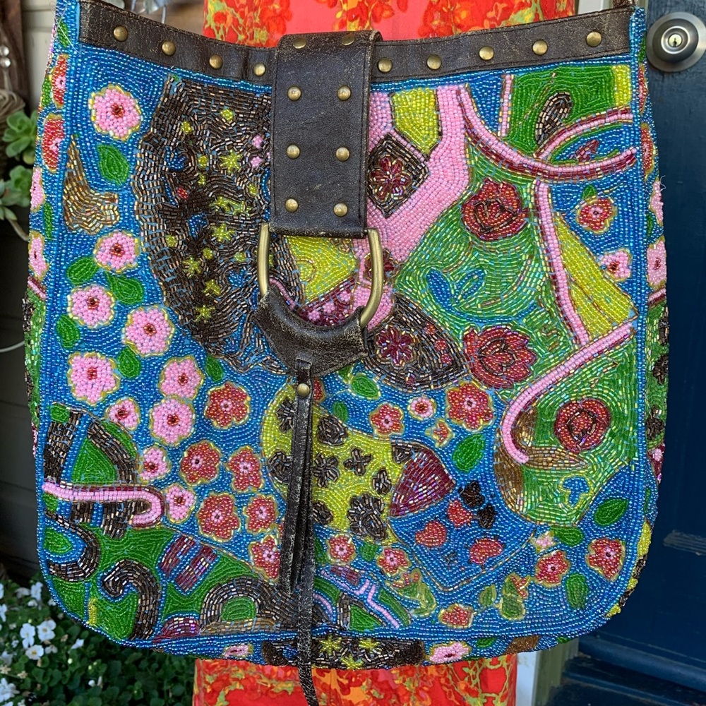 Christiana hand beaded bag